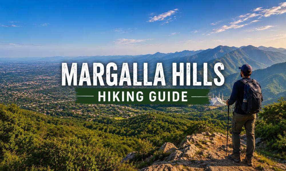 Margalla Hills hiking trails with panoramic views of Islamabad